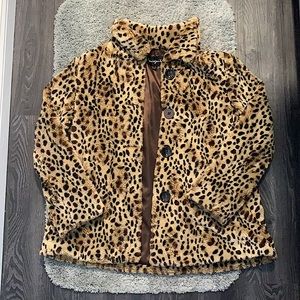 Vintage Leopard Print Coat